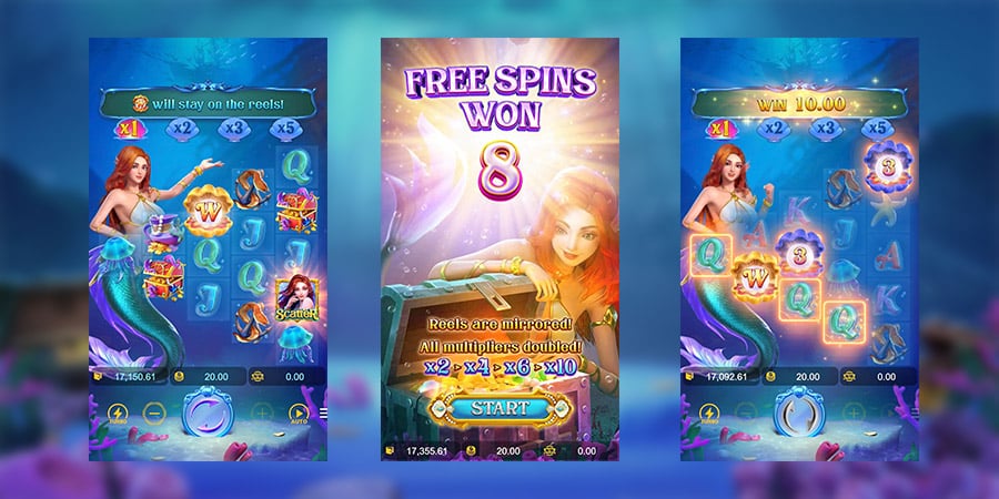 รีวิวเกมสล็อต Mermaid Riches